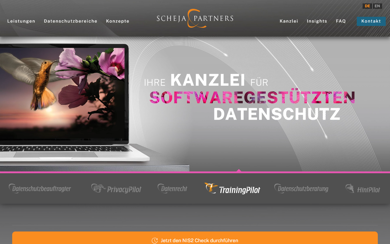 Screenshot scheja-partners.de